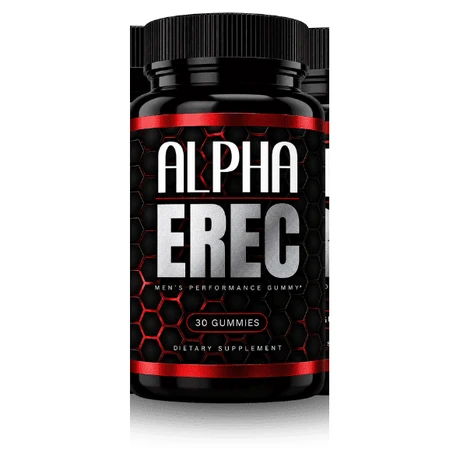Alpha Erec men's performance gummy bottle, 30 gummies